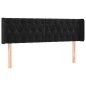 vidaXL Kopfteil mit Ohren Schwarz 147x16x78/88 cm Samt vidaXL Kopfteil mit Ohren Schwarz 147x16x78/88 cm Samt