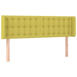 vidaXL Kopfteil mit Ohren Grün 147x16x78/88 cm Stoff