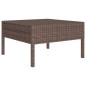 vidaXL 6-tlg. Garten-Lounge-Set mit Auflagen Poly Rattan Braun vidaXL 6-tlg. Garten-Lounge-Set mit Auflagen Poly Rattan Braun