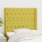 vidaXL Kopfteil mit Ohren Grün 103x16x118/128 cm Stoff vidaXL Kopfteil mit Ohren Grün 103x16x118/128 cm Stoff