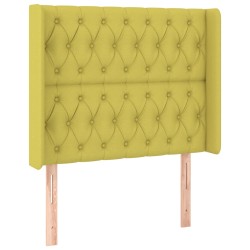 vidaXL Kopfteil mit Ohren Grün 103x16x118/128 cm Stoff