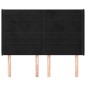 vidaXL Kopfteil mit Ohren Schwarz 147x16x118/128 cm Samt