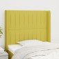 vidaXL Kopfteil mit Ohren Grün 83x16x118/128 cm Stoff vidaXL Kopfteil mit Ohren Grün 83x16x118/128 cm Stoff