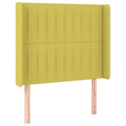 vidaXL Kopfteil mit Ohren Grün 83x16x118/128 cm Stoff