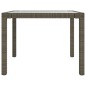 vidaXL 3-tlg. Garten-Essgruppe mit Auflagen Poly Rattan Grau vidaXL 3-tlg. Garten-Essgruppe mit Auflagen Poly Rattan Grau