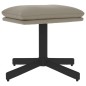 vidaXL Relaxsessel mit Hocker Hellgrau Samt vidaXL Relaxsessel mit Hocker Hellgrau Samt