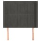 vidaXL Kopfteil mit Ohren Dunkelgrau 83x16x118/128 cm Samt vidaXL Kopfteil mit Ohren Dunkelgrau 83x16x118/128 cm Samt