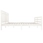 vidaXL Massivholzbett Weiß 140x200 cm vidaXL Massivholzbett Weiß 140x200 cm
