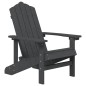 vidaXL Adirondack-Gartenstühle 2 Stk. HDPE Anthrazit vidaXL Adirondack-Gartenstühle 2 Stk. HDPE Anthrazit