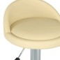 Esszimmerstühle 2 Stk. Drehbar Creme Kunstleder Esszimmerstühle 2 Stk. Drehbar Creme Kunstleder