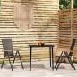 vidaXL 3-tlg. Garten-Essgruppe Schwarz vidaXL 3-tlg. Garten-Essgruppe Schwarz