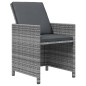 vidaXL 17-tlg. Garten-Essgruppe mit Kissen Poly Rattan Grau vidaXL 17-tlg. Garten-Essgruppe mit Kissen Poly Rattan Grau