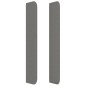 vidaXL Kopfteil mit Ohren Dunkelgrau 183x16x118/128 cm Stoff vidaXL Kopfteil mit Ohren Dunkelgrau 183x16x118/128 cm Stoff