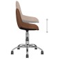 Esszimmerstühle 2 Stk. Drehbar Braun Stoff Esszimmerstühle 2 Stk. Drehbar Braun Stoff