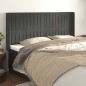 vidaXL Kopfteil mit Ohren Dunkelgrau 163x16x118/128 cm Samt vidaXL Kopfteil mit Ohren Dunkelgrau 163x16x118/128 cm Samt