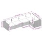 vidaXL 5-tlg. Garten-Lounge-Set mit Kissen Poly Rattan Grau vidaXL 5-tlg. Garten-Lounge-Set mit Kissen Poly Rattan Grau