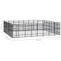 vidaXL Outdoor-Hundezwinger Stahl 51,61 m² vidaXL Outdoor-Hundezwinger Stahl 51,61 m²