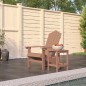 vidaXL Adirondack-Gartenstuhl mit Tisch HDPE Braun vidaXL Adirondack-Gartenstuhl mit Tisch HDPE Braun