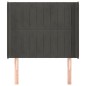 vidaXL Kopfteil mit Ohren Dunkelgrau 93x16x118/128 cm Samt vidaXL Kopfteil mit Ohren Dunkelgrau 93x16x118/128 cm Samt
