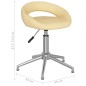 Esszimmerstühle 2 Stk. Drehbar Creme Kunstleder Esszimmerstühle 2 Stk. Drehbar Creme Kunstleder