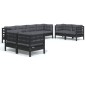 vidaXL 8-tlg. Garten-Lounge-Set mit Kissen Kiefer Massivholz vidaXL 8-tlg. Garten-Lounge-Set mit Kissen Kiefer Massivholz