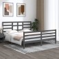 vidaXL Massivholzbett Grau 180x200 cm vidaXL Massivholzbett Grau 180x200 cm