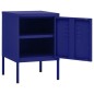 vidaXL Nachttische 2 Stk. Marineblau 35x35x51 cm Stahl vidaXL Nachttische 2 Stk. Marineblau 35x35x51 cm Stahl