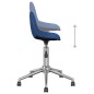Esszimmerstühle 2 Stk. Drehbar Blau Stoff Esszimmerstühle 2 Stk. Drehbar Blau Stoff