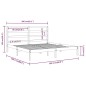 vidaXL Massivholzbett Kiefer 200x200 cm vidaXL Massivholzbett Kiefer 200x200 cm