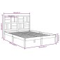 vidaXL Massivholzbett Weiß 160x200 cm vidaXL Massivholzbett Weiß 160x200 cm