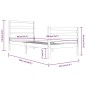 vidaXL Massivholzbett Honigbraun Kiefer 90x200 cm vidaXL Massivholzbett Honigbraun Kiefer 90x200 cm