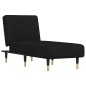 vidaXL Chaiselongue Schwarz Samt vidaXL Chaiselongue Schwarz Samt