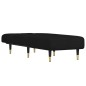 vidaXL Chaiselongue Schwarz Samt vidaXL Chaiselongue Schwarz Samt