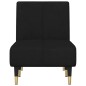 vidaXL Chaiselongue Schwarz Samt vidaXL Chaiselongue Schwarz Samt