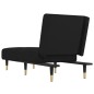 vidaXL Chaiselongue Schwarz Samt vidaXL Chaiselongue Schwarz Samt