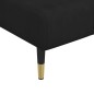 vidaXL Chaiselongue Schwarz Samt vidaXL Chaiselongue Schwarz Samt