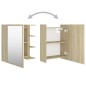 vidaXL Bad-Spiegelschrank Sonoma-Eiche 62,5x20,5x64 cm Holzwerkstoff vidaXL Bad-Spiegelschrank Sonoma-Eiche 62,5x20,5x64 cm Holzwerkstoff