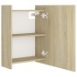 vidaXL Bad-Spiegelschrank Sonoma-Eiche 62,5x20,5x64 cm Holzwerkstoff vidaXL Bad-Spiegelschrank Sonoma-Eiche 62,5x20,5x64 cm Holzwerkstoff