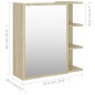 vidaXL Bad-Spiegelschrank Sonoma-Eiche 62,5x20,5x64 cm Holzwerkstoff vidaXL Bad-Spiegelschrank Sonoma-Eiche 62,5x20,5x64 cm Holzwerkstoff