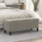 vidaXL Sitzbank Hellgrau 100x35x41 cm Samt vidaXL Sitzbank Hellgrau 100x35x41 cm Samt