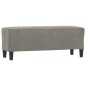 vidaXL Sitzbank Hellgrau 100x35x41 cm Samt vidaXL Sitzbank Hellgrau 100x35x41 cm Samt