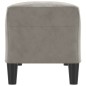 vidaXL Sitzbank Hellgrau 100x35x41 cm Samt vidaXL Sitzbank Hellgrau 100x35x41 cm Samt