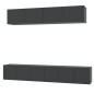 vidaXL 5-tlg. TV-Schrank-Set Schwarz Holzwerkstoff vidaXL 5-tlg. TV-Schrank-Set Schwarz Holzwerkstoff