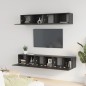vidaXL 5-tlg. TV-Schrank-Set Schwarz Holzwerkstoff vidaXL 5-tlg. TV-Schrank-Set Schwarz Holzwerkstoff