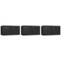 vidaXL 5-tlg. TV-Schrank-Set Schwarz Holzwerkstoff vidaXL 5-tlg. TV-Schrank-Set Schwarz Holzwerkstoff