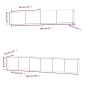 vidaXL 5-tlg. TV-Schrank-Set Schwarz Holzwerkstoff vidaXL 5-tlg. TV-Schrank-Set Schwarz Holzwerkstoff