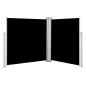 vidaXL Seitenmarkise Ausziehbar Schwarz 140x600 cm vidaXL Seitenmarkise Ausziehbar Schwarz 140x600 cm
