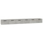 vidaXL Wandschränke 2 Stk. Betongrau 102x30x20 cm Holzwerkstoff vidaXL Wandschränke 2 Stk. Betongrau 102x30x20 cm Holzwerkstoff