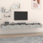 vidaXL Wandschränke 2 Stk. Betongrau 102x30x20 cm Holzwerkstoff vidaXL Wandschränke 2 Stk. Betongrau 102x30x20 cm Holzwerkstoff