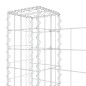vidaXL Gabionenkorb U-Form mit 4 Säulen Eisen 380x20x100 cm vidaXL Gabionenkorb U-Form mit 4 Säulen Eisen 380x20x100 cm